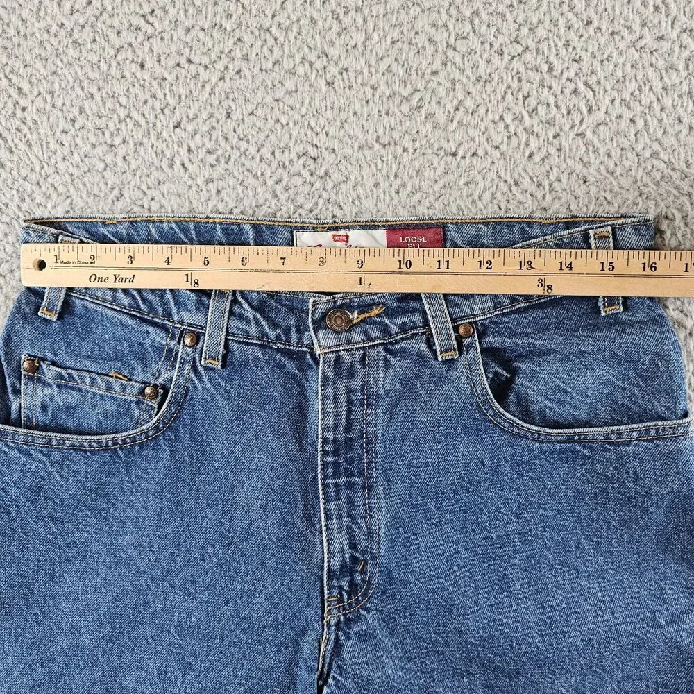 Vintage Levis 545 Jeans Mens 32x31* Blue Denim Loose Tapered Copper Tag 90s USA